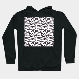 Watercolor Orca Whale Pod | Pattern Hoodie